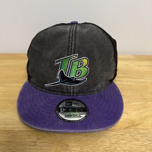Eric Emanuel Tampa Bay Devil Rays Trucker Hat SnapBack MLB New Era 9FIFTY NWT